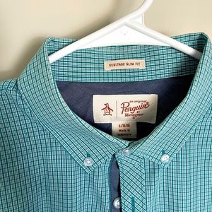 Original Penguin by Munsingwear Heritage slim fit men’s short sleeve shirt